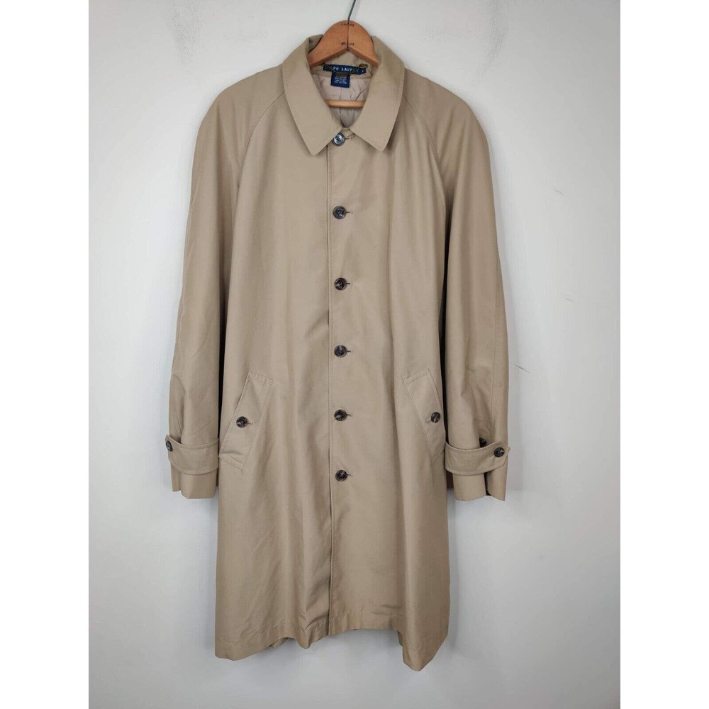 Polo Ralph Lauren Vintage Men’s Trench Coat Overcoat
